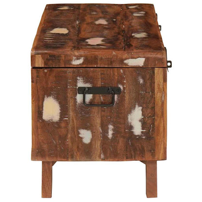 Aufbewahrungsbox 70 x 35 x 40 cm recyceltes Massivholz