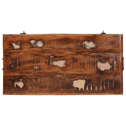 Aufbewahrungsbox 70 x 35 x 40 cm recyceltes Massivholz