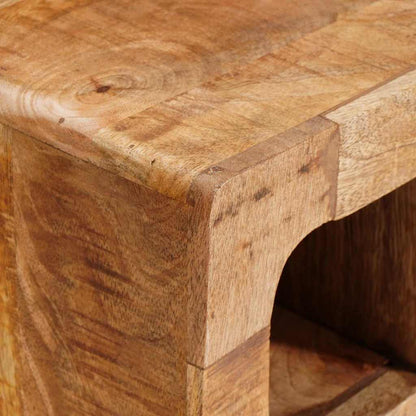 Weinregal Wandmontiert Braun 44 x 30 x 35 cm massives Mangoholz