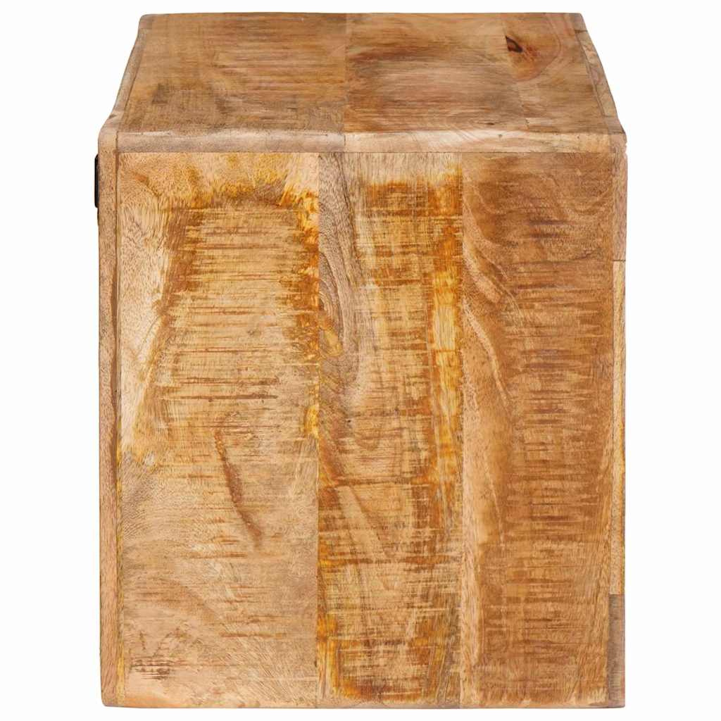 Weinregal Wandmontiert Braun 44 x 30 x 35 cm massives Mangoholz