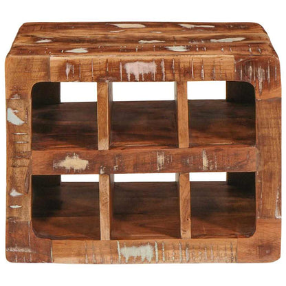 Weinregal Braun 44 x 30 x 35 cm Massives recyceltes Holz