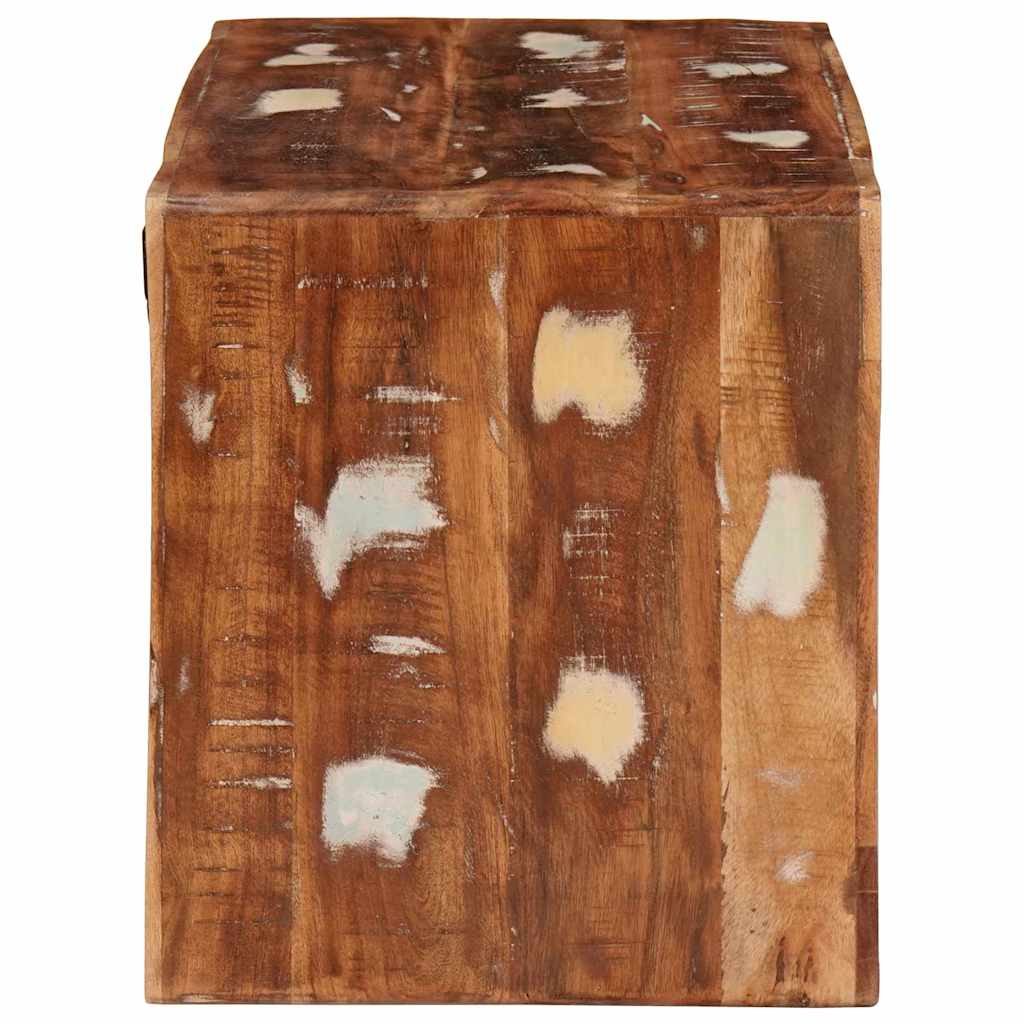 Weinregal Braun 44 x 30 x 35 cm Massives recyceltes Holz