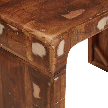 Beistelltisch 60 x 35 x 45 cm recyceltes Massivholz