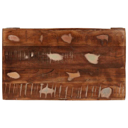 Beistelltisch 60 x 35 x 45 cm recyceltes Massivholz