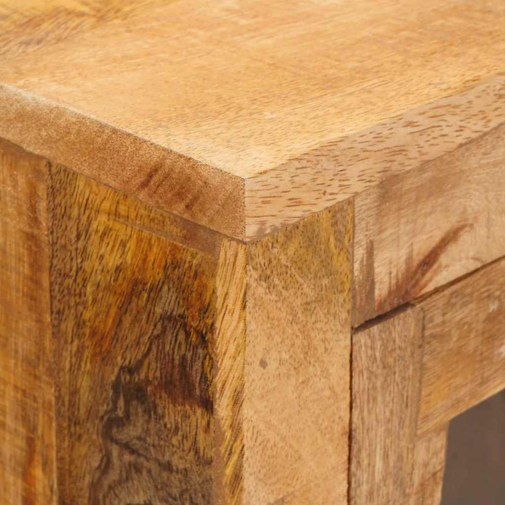 Hochboard Braun 40 x 30 x 120.5 cm massives Mangoholz