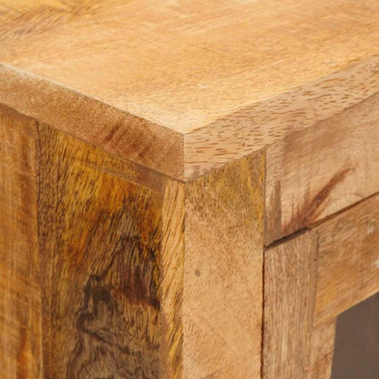 Hochboard Braun 40 x 30 x 120.5 cm massives Mangoholz