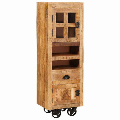 Hochboard Braun 40 x 30 x 120.5 cm massives Mangoholz