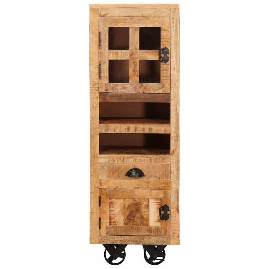 Hochboard Braun 40 x 30 x 120.5 cm massives Mangoholz