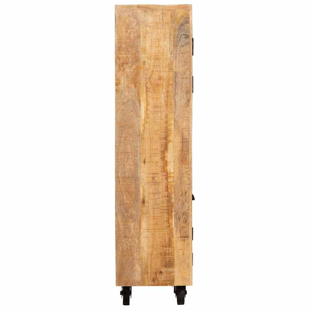 Hochboard Braun 40 x 30 x 120.5 cm massives Mangoholz