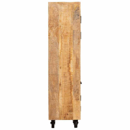 Hochboard Braun 40 x 30 x 120.5 cm massives Mangoholz