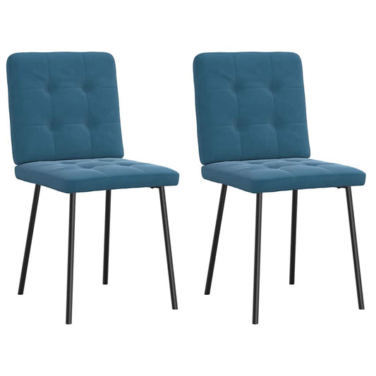 Spisestuestole 2 stk. Blue Velvet