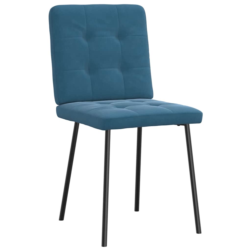 Spisestuestole 2 stk. Blue Velvet