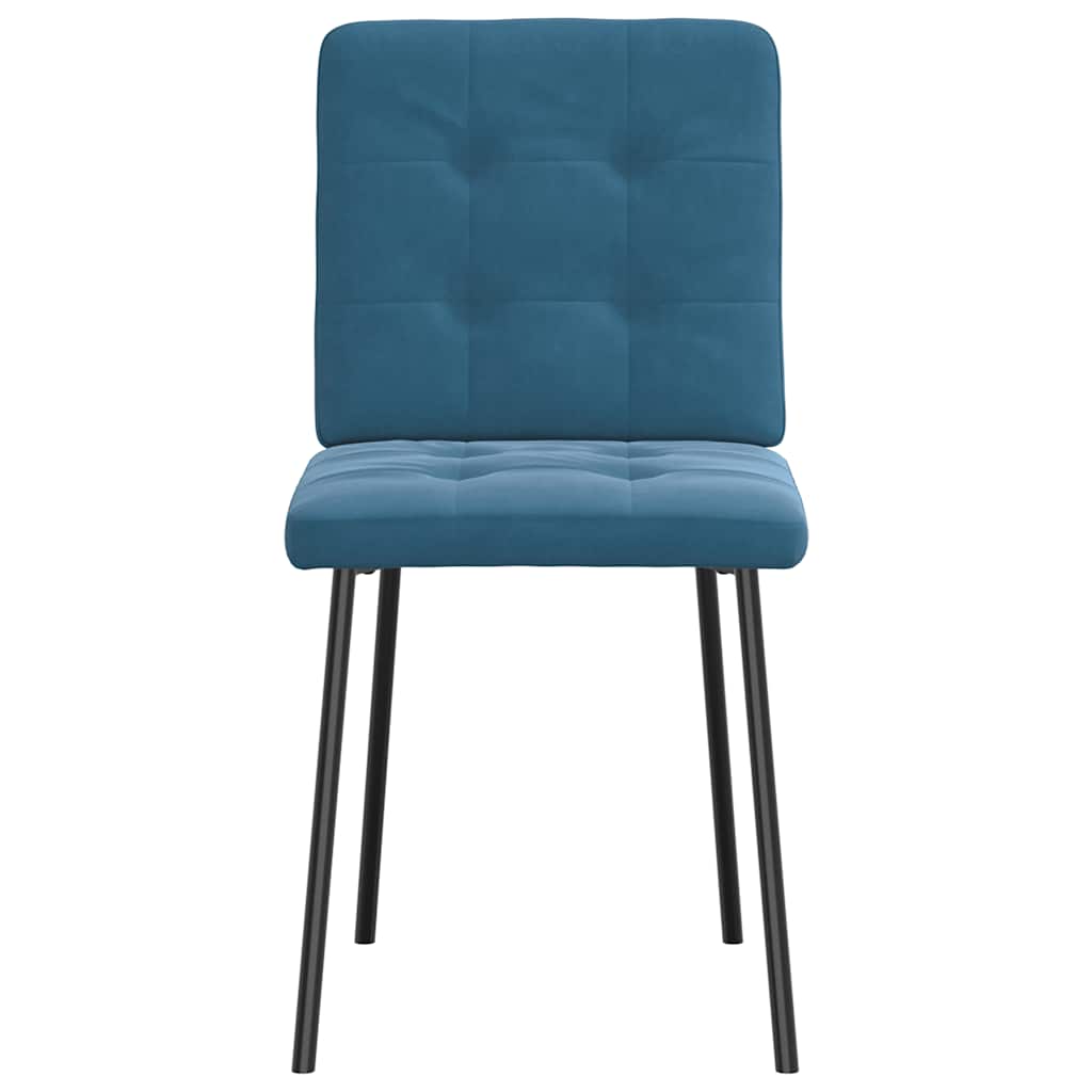 Spisestuestole 2 stk. Blue Velvet