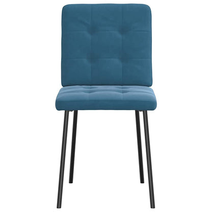 Spisestuestole 2 stk. Blue Velvet