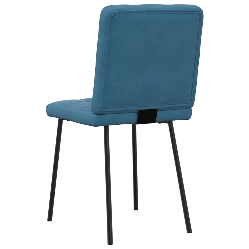 Spisestuestole 2 stk. Blue Velvet
