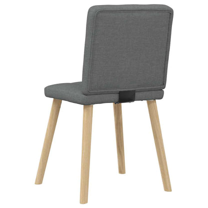Spisestuestole 2 stk Mørkegrå Stof