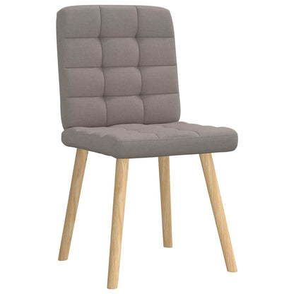 Spisestuestole 2 stk Taupe Stof