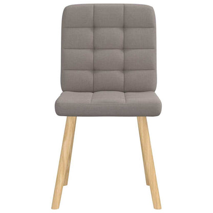 Spisestuestole 2 stk Taupe Stof