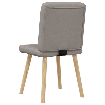 Spisestuestole 2 stk Taupe Stof