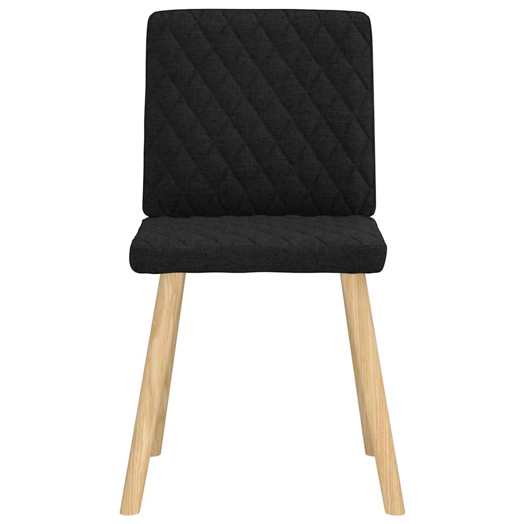 Esszimmerstühle 2 Stk. Schwarz Stoff