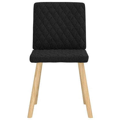 Esszimmerstühle 2 Stk. Schwarz Stoff