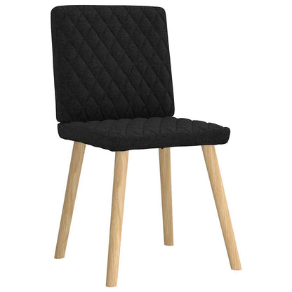 Esszimmerstühle 2 Stk. Schwarz Stoff