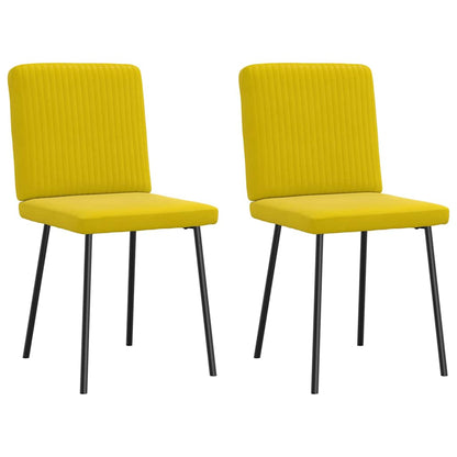 Spisestuestole 2 stk. Yellow Velvet