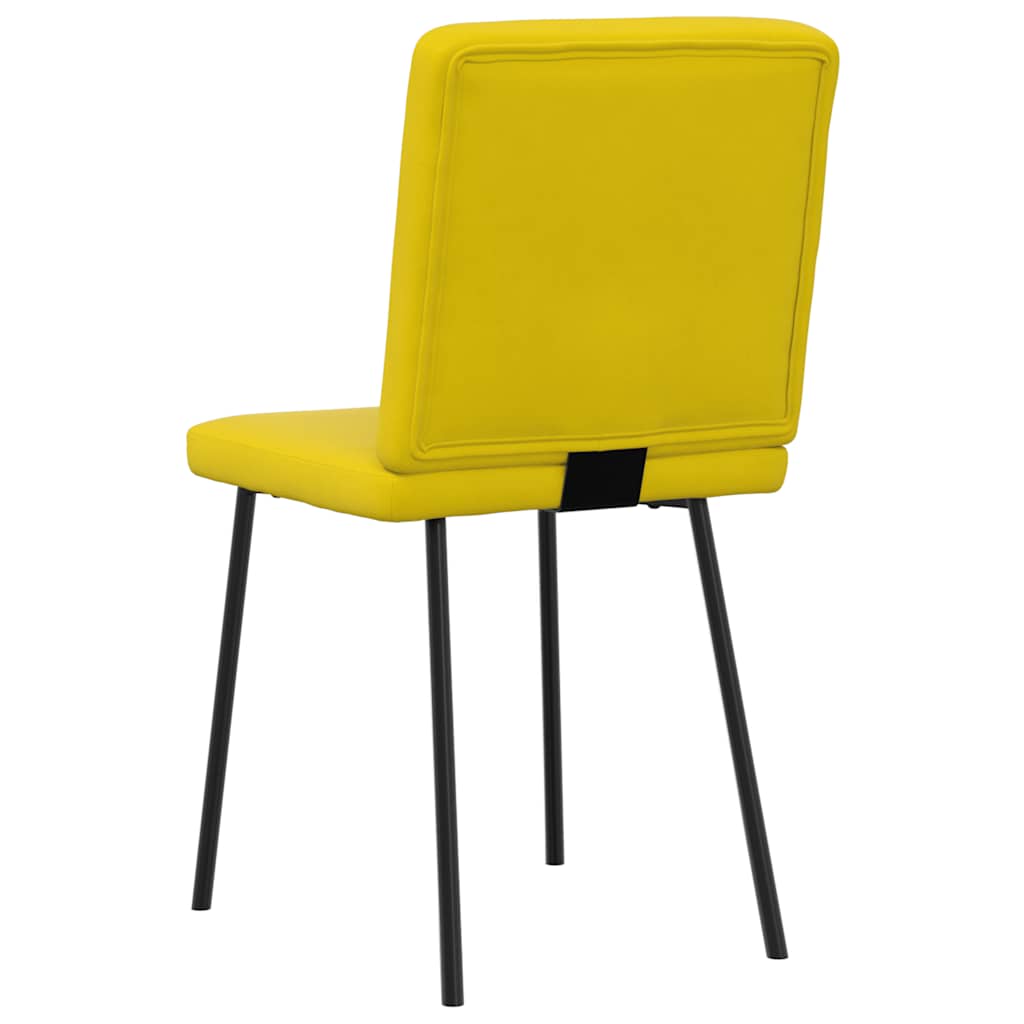 Spisestuestole 2 stk. Yellow Velvet