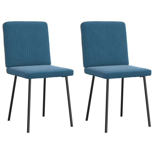 Spisestuestole 2 stk. Blue Velvet