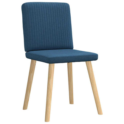Spisestuestole 2 stk. Blåt stof