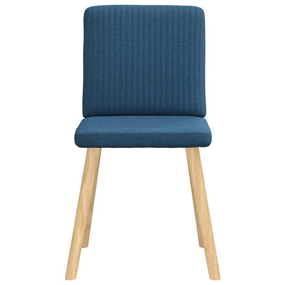 Spisestuestole 2 stk. Blåt stof