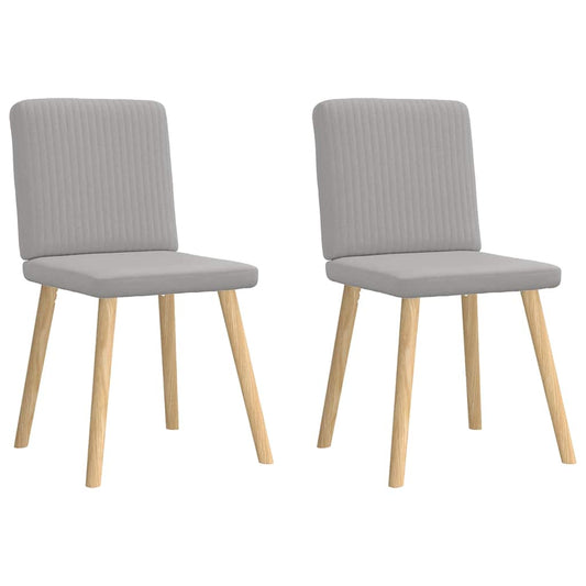 Spisestuestole 2 stk Cloud Grey Stof