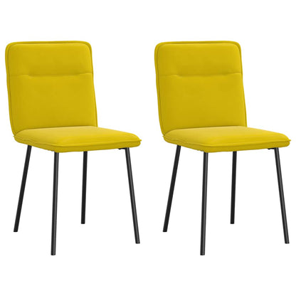 Spisestuestole 2 stk. Yellow Velvet