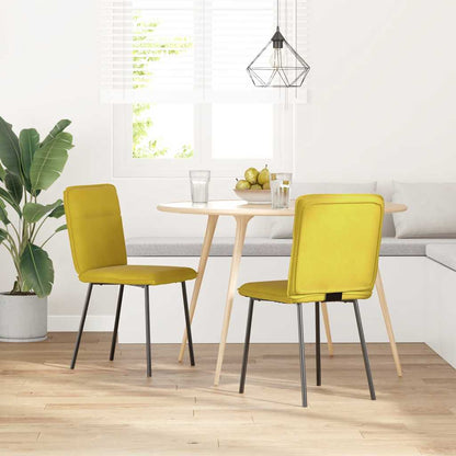 Spisestuestole 2 stk. Yellow Velvet