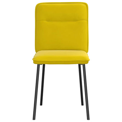 Spisestuestole 2 stk. Yellow Velvet