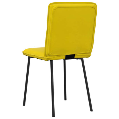 Spisestuestole 2 stk. Yellow Velvet
