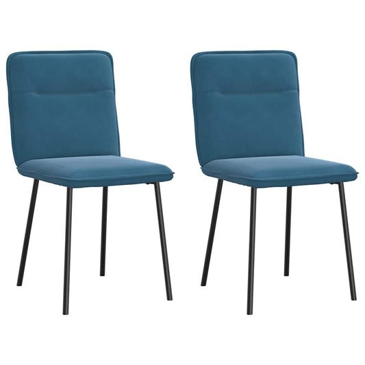 Spisestuestole 2 stk. Blue Velvet