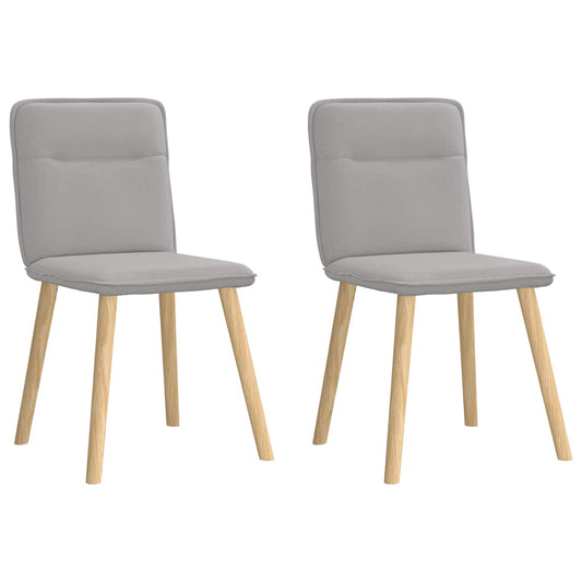Spisestuestole 2 stk Cloud Grey Stof