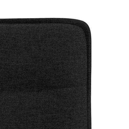 Spisestuestole 2 stk. Sort Stof