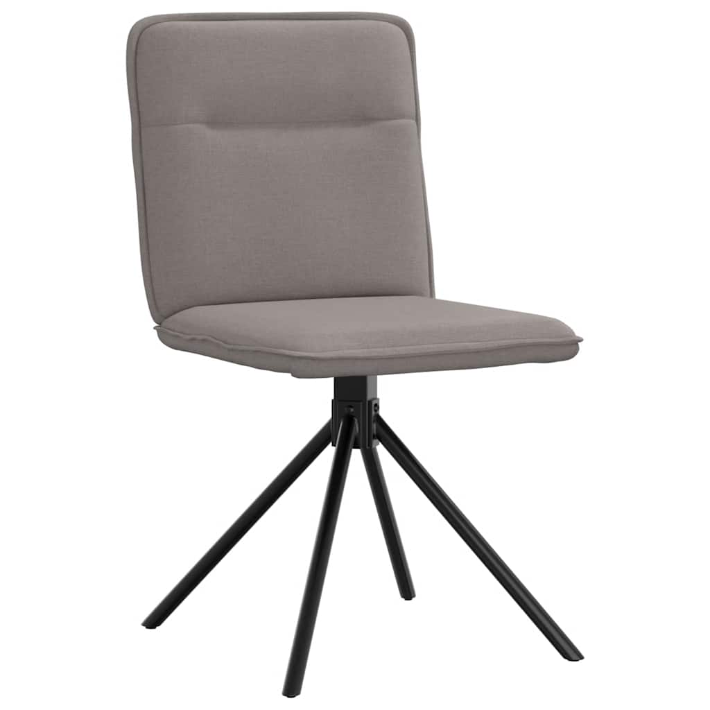 Spisestuestole 2 stk Taupe Stof