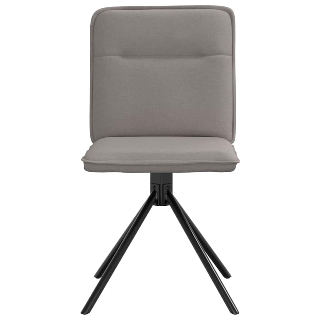 Spisestuestole 2 stk Taupe Stof