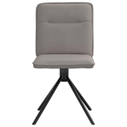 Spisestuestole 2 stk Taupe Stof