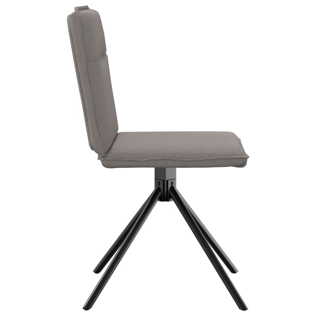 Spisestuestole 2 stk Taupe Stof