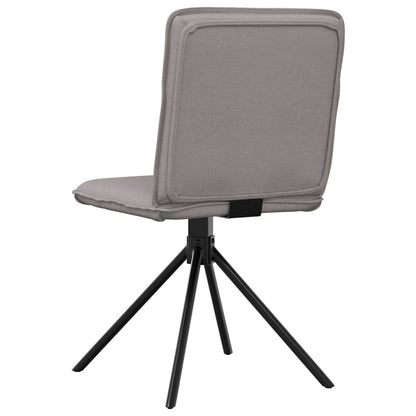 Spisestuestole 2 stk Taupe Stof
