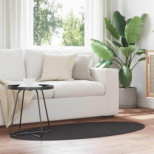 Teppich Anthrazit 80 x 150 cm Polyester