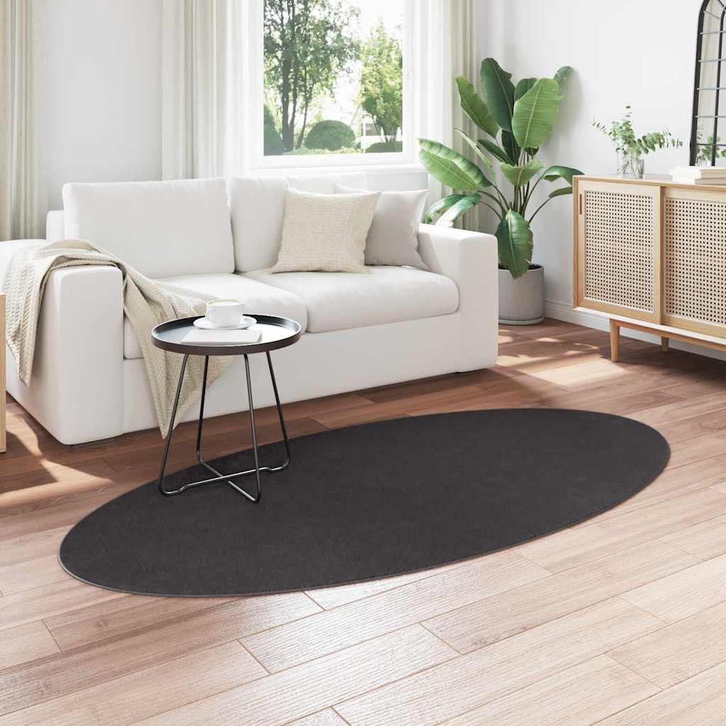 Teppich Anthrazit 100 x 200 cm Polyester