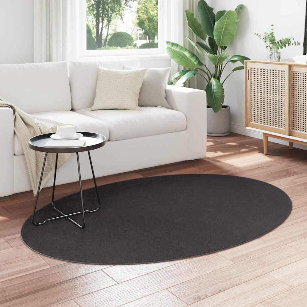 Teppich Anthrazit 120 x 170 cm Polyester