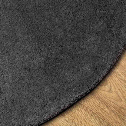 Teppich Anthrazit 140 x 200 cm Polyester