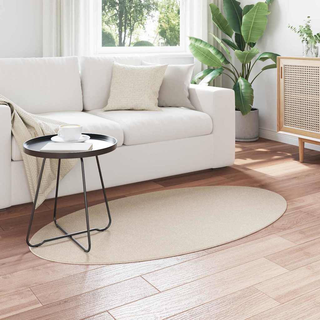 Teppich Beige 80 x 150 cm Polyester