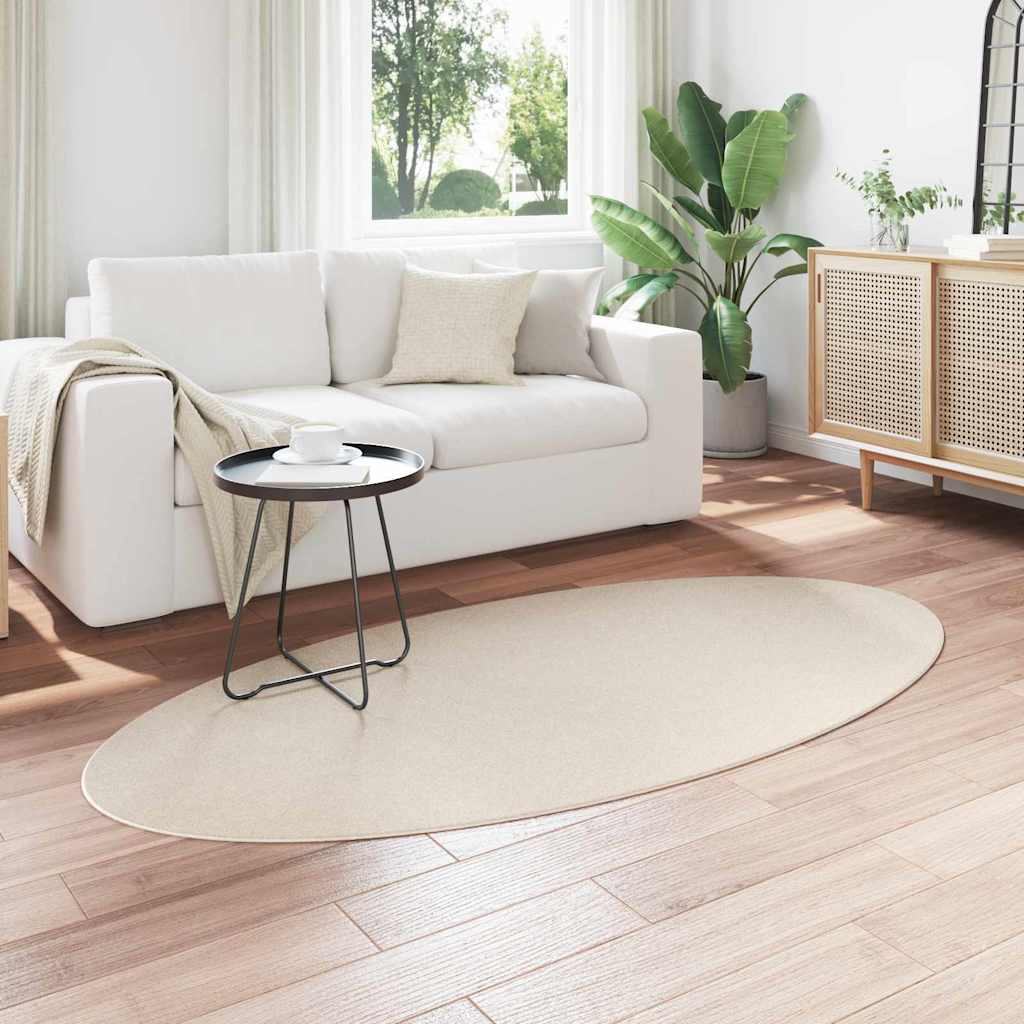 Teppich Beige 100 x 200 cm Polyester
